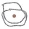 The Bead Chest Matte Grey Picasso Jasper Beads (6mm): Organic Gemstone Round Spherical Energy Stone Healing Power Crystal for Jewelry Bracelet Mala Necklace Making